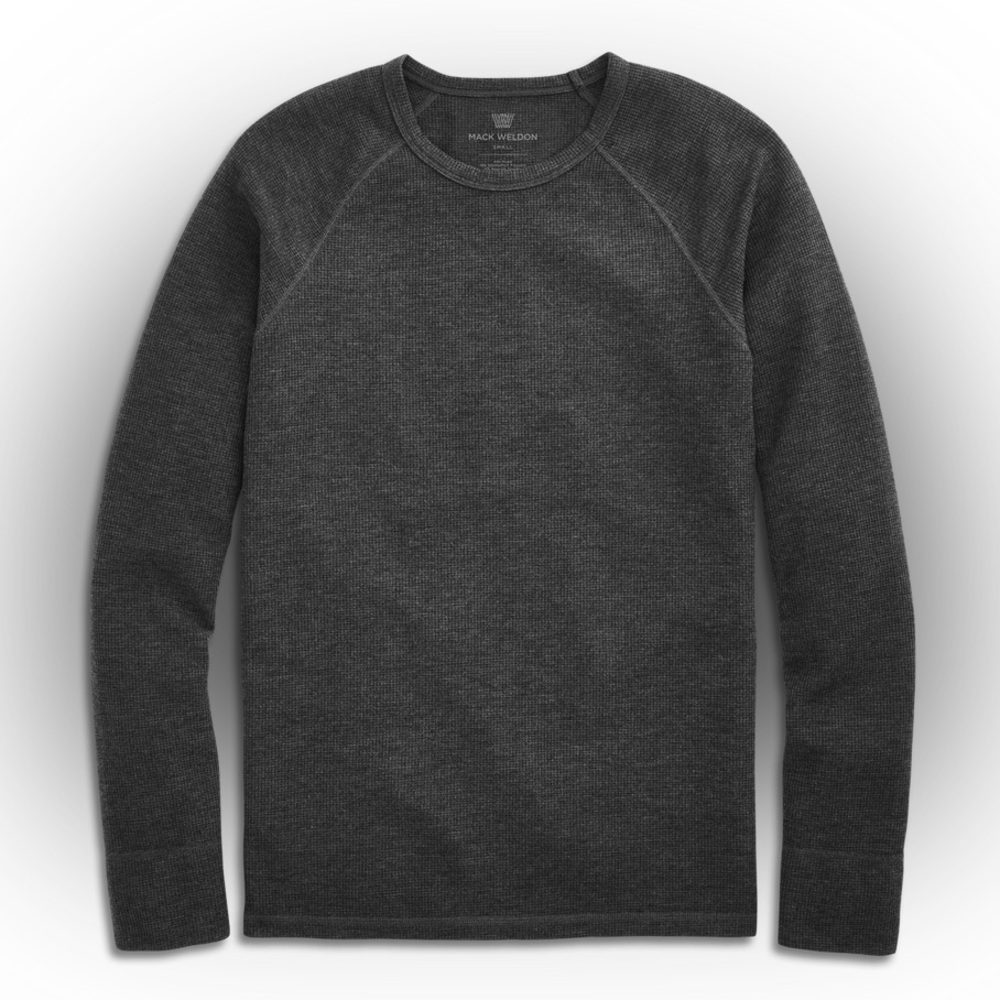 Mack Weldon Charcoal Long Sleeve Tee